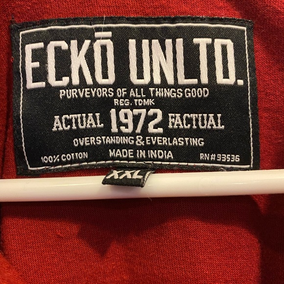 ECKO UNLTD RED POLO SHIRT 100% COTTON XXL - Picture 2 of 4